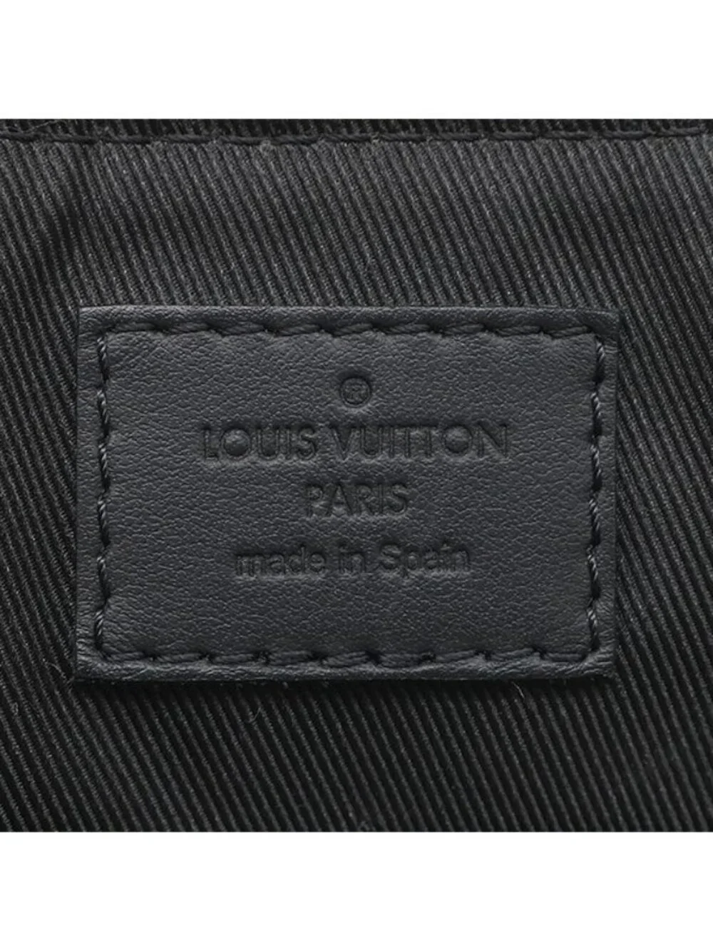 Louis Vuitton Shoulder Bag Takeoff Messenger Gray Leather Black Matte